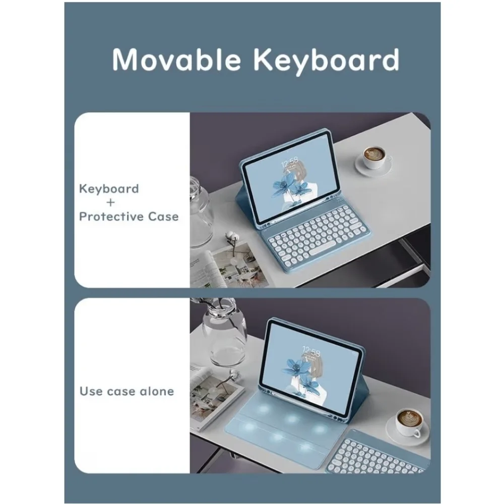 Pink Tablet Case with Keyboard CASE WITH KEYBOARD for GALAXY TAB S6 LITE TABLET
